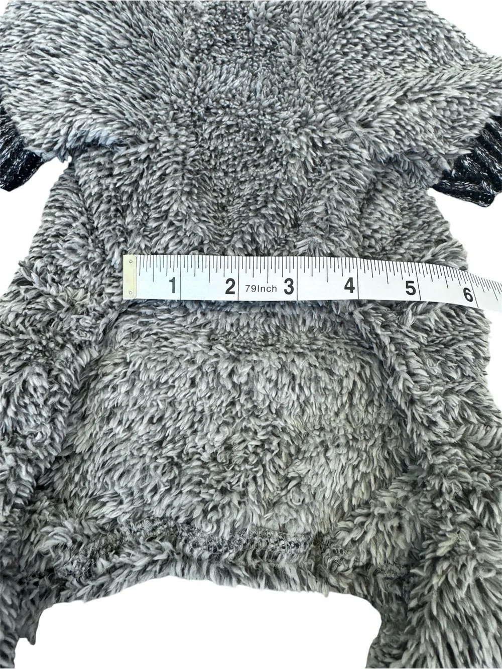 Dog Fuzzy Pajamas. “Fitwarm” Grey Pet Onesie for Thermal Warmth. NWT. Never Worn